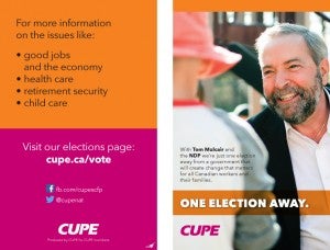CUPE Members Election leaflet 2