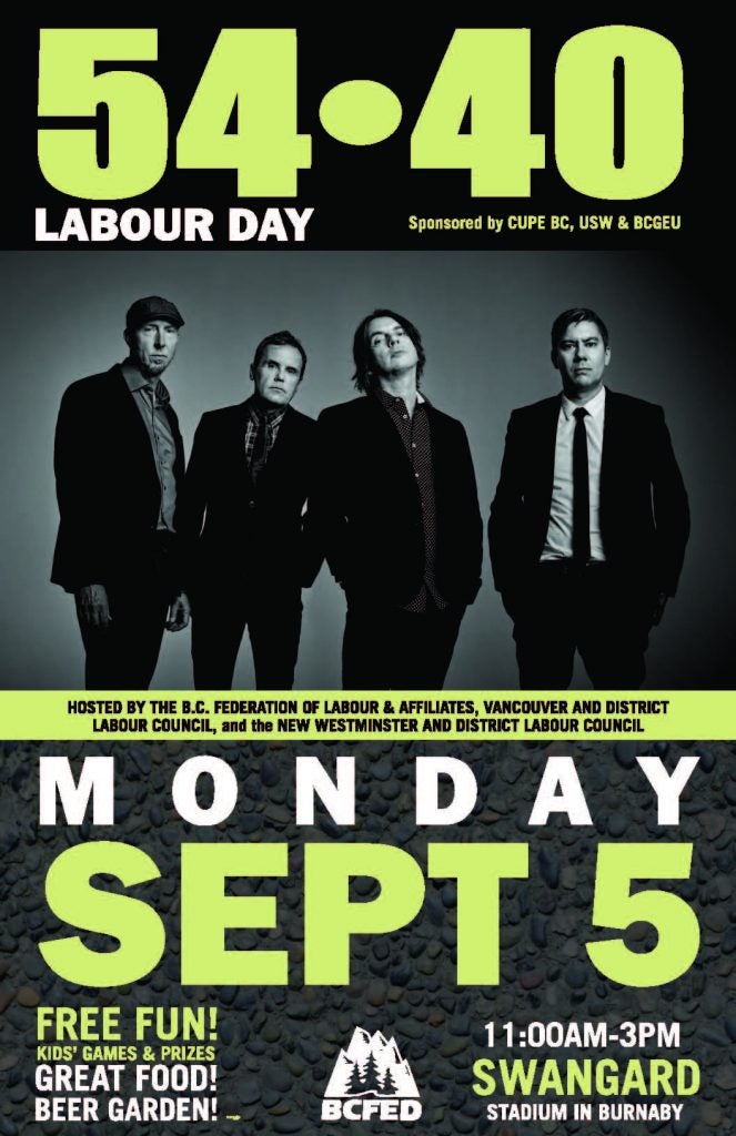 Join your union brothers & sisters on Labour Day 2016! All are welcome.